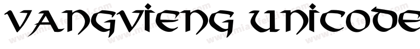 VangVieng Unicode Bo字体转换